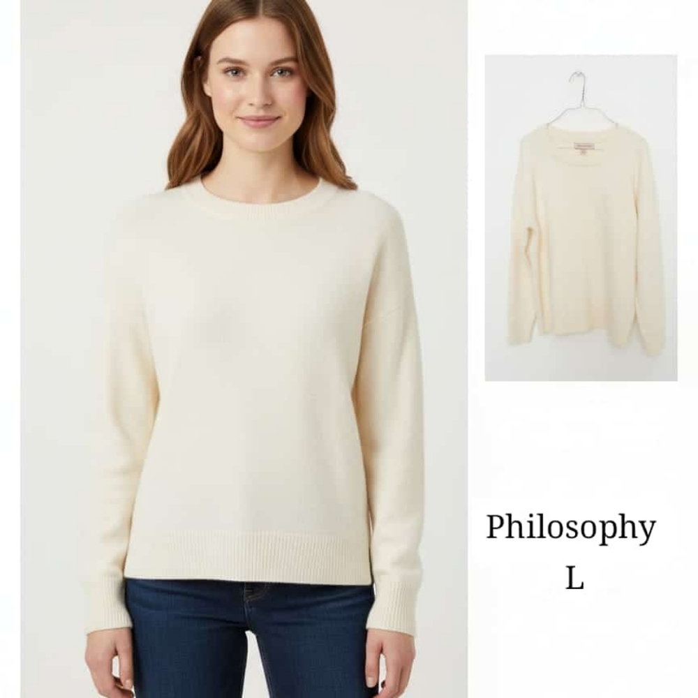 Philosophy Cream Knit Sweater